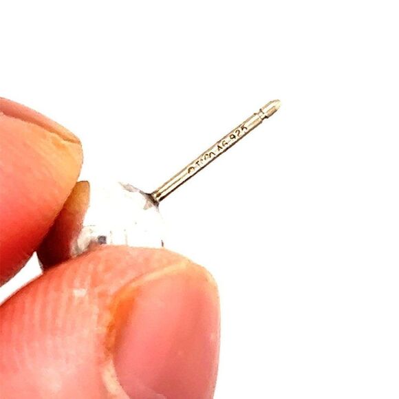 T&Co. 925 Ball Stud Earrings (10mm) - Picture 3 of 4